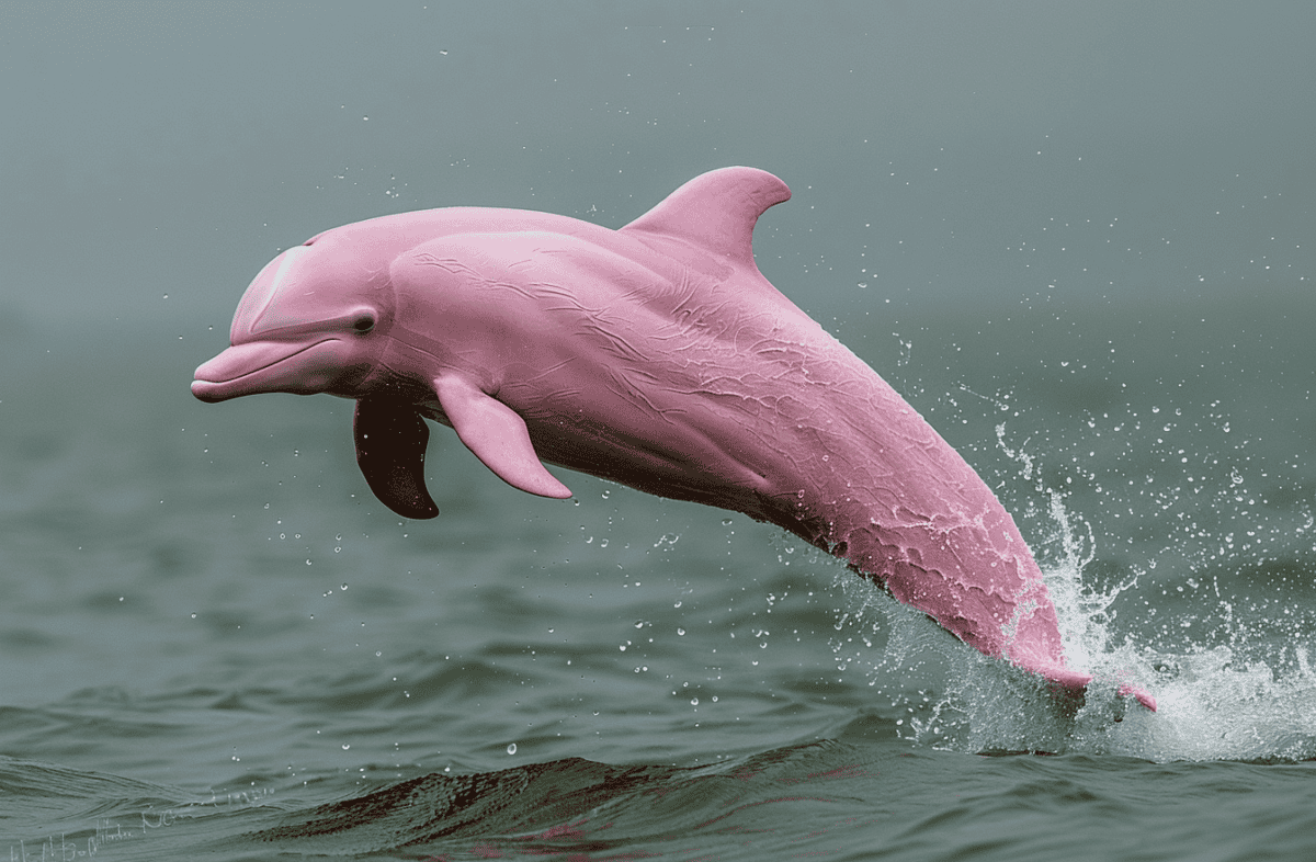 Pink Beluga Dolphin