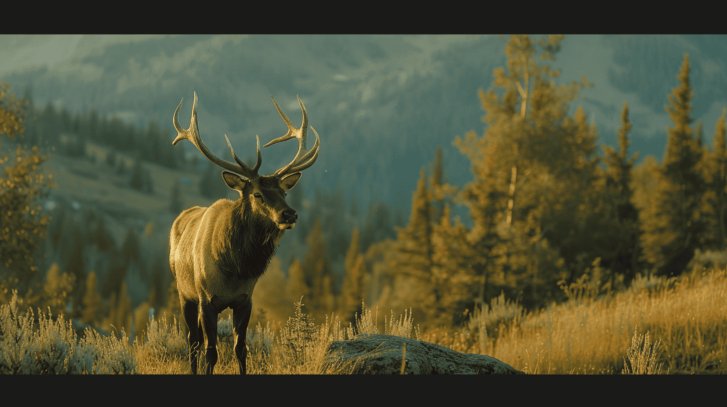 Big Elk in Autumn by Animals Around the Globe