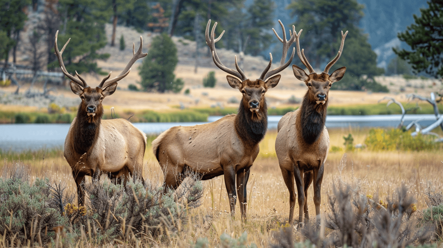 Elk family by Animals Around the Globe