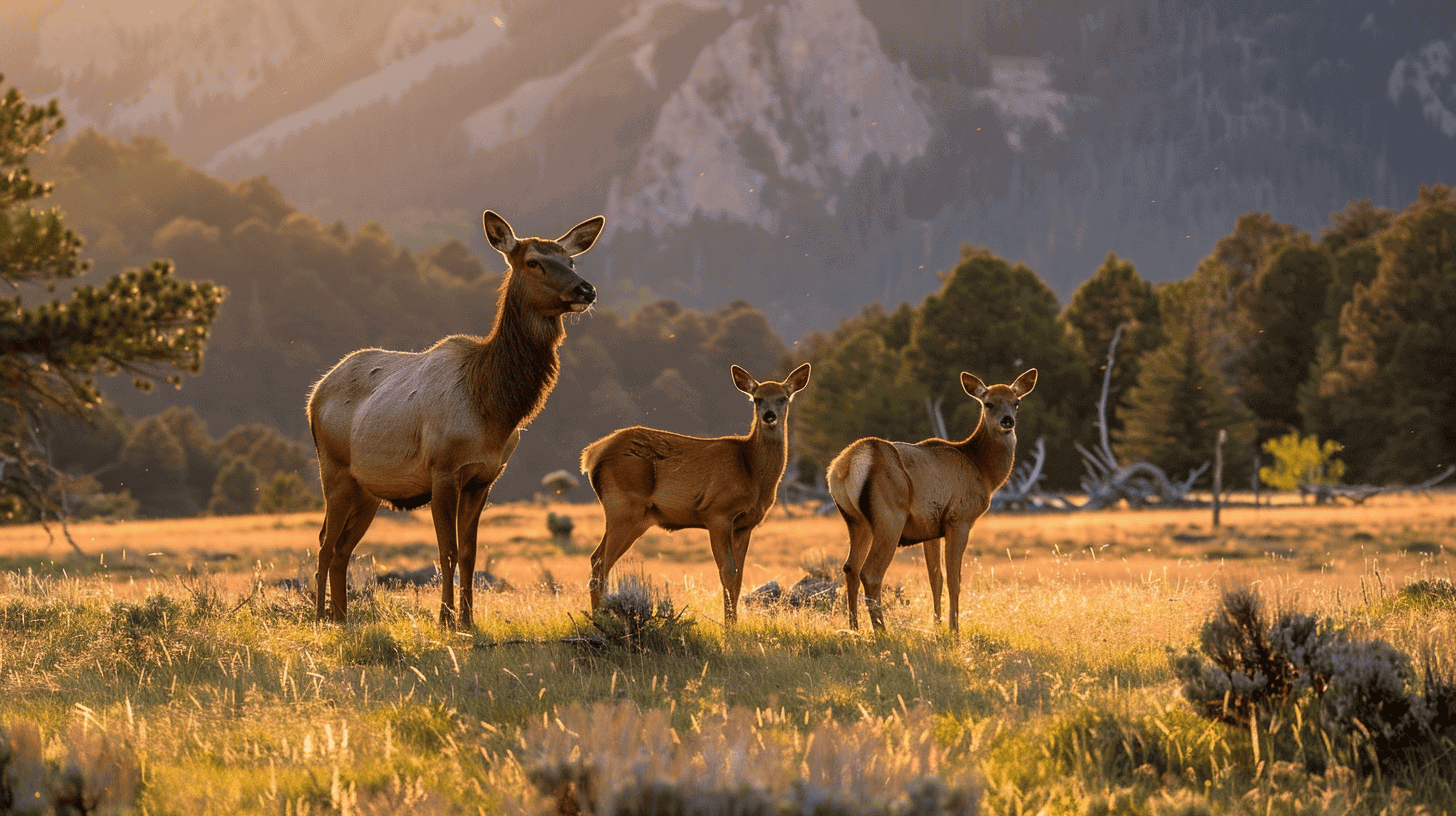Elk family 2 by Animals Around the Globe